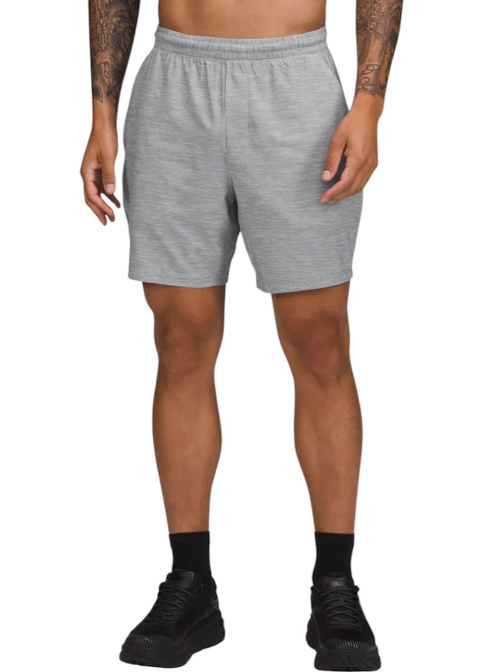 LULULEMON ATHLETICA Men's Performance Grey Athletic Shorts